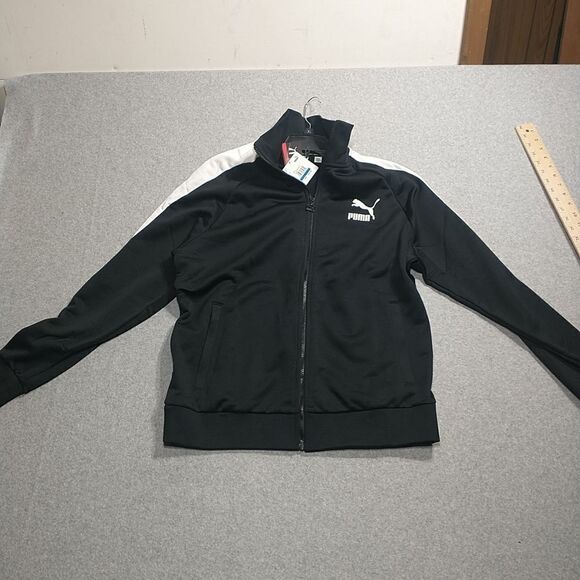 Puma Track Jacket Black White Striped Men’s XL. Condition is New with tags. - Picture 1 of 11